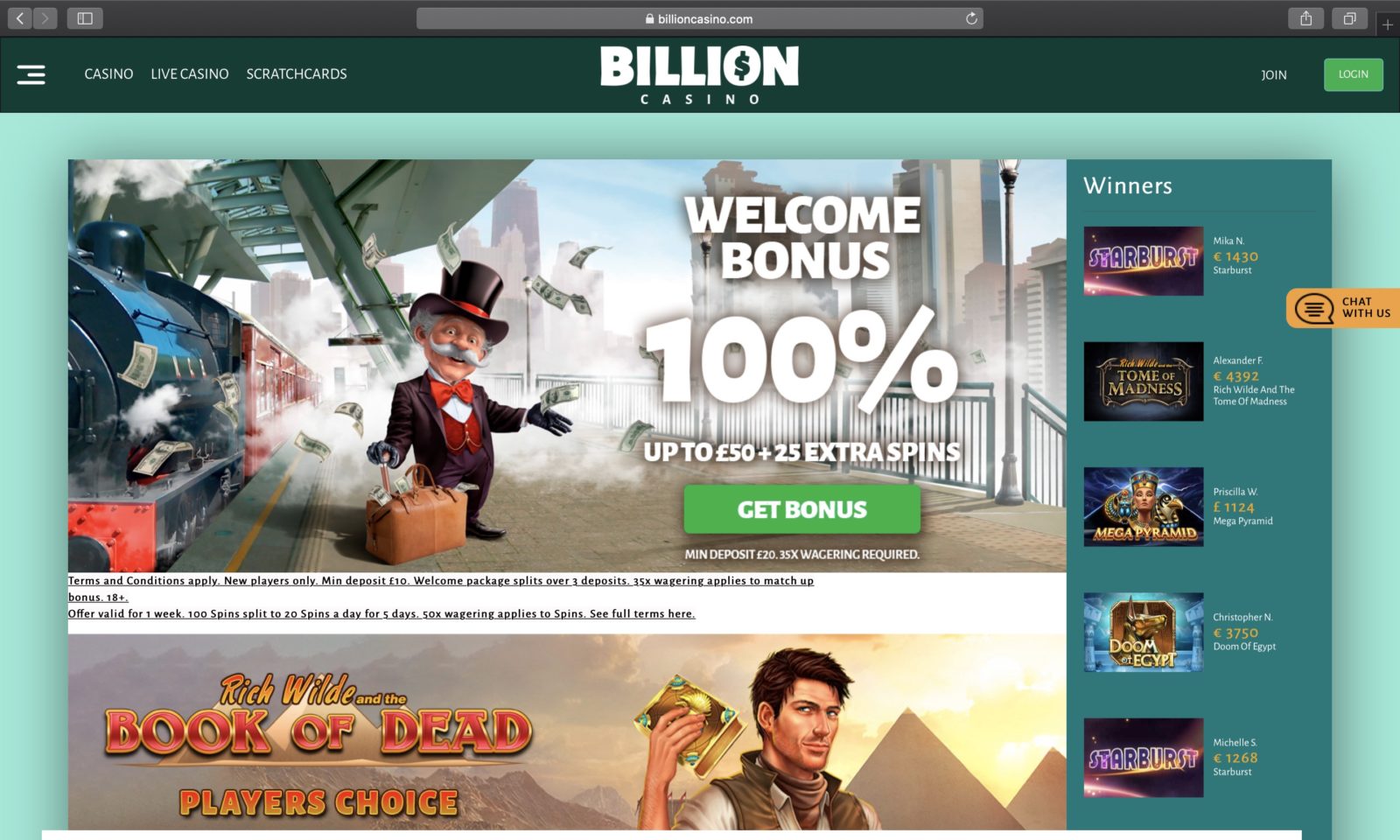 new update for billionaire casino
