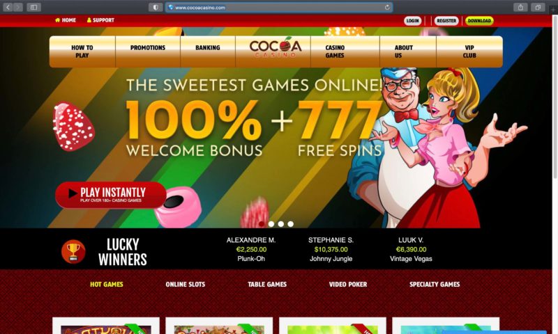 Cocoa Casino Free Spins