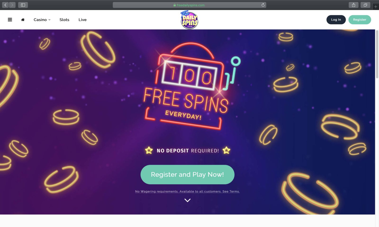 free daily spins
