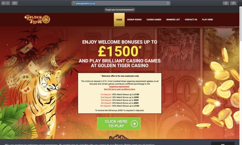 Golden Tiger Casino Uk