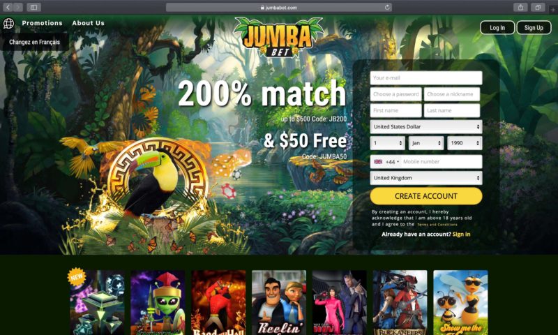 Chumba casino login page