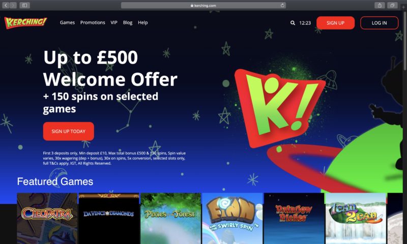 Kerching free spins casino