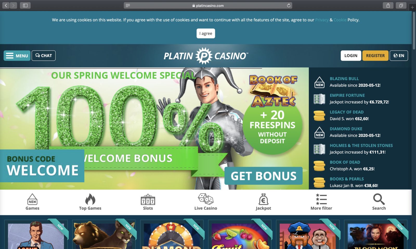 platin casino account löschen