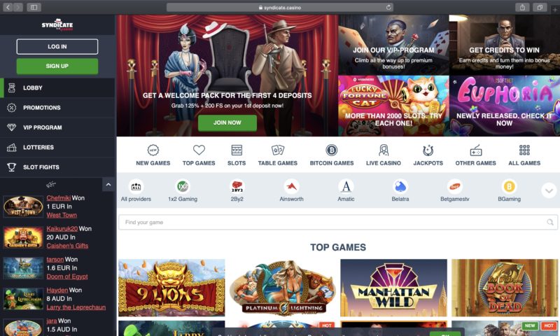 Syndicate Casino Promo Code