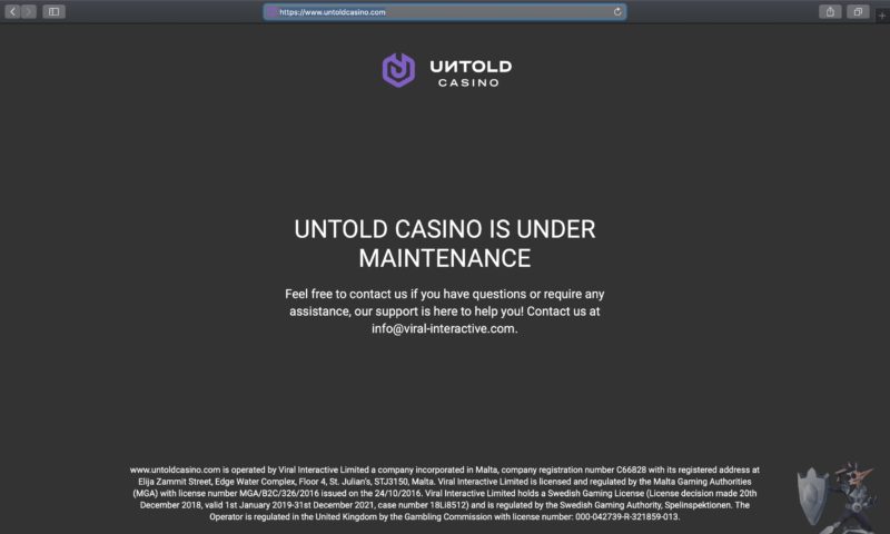 Untold casino slot machine